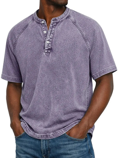 Zaviero™ Camisa Vintage para Hombres con Botones