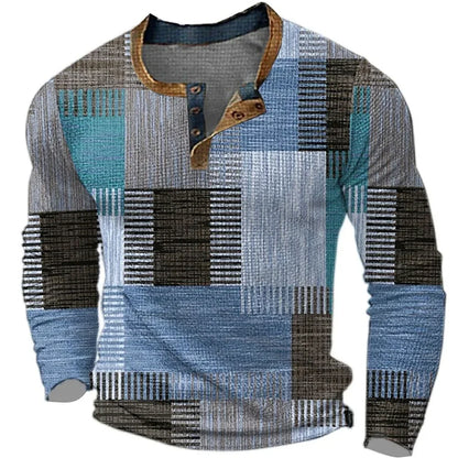 Corvani™ Camisa Colorida para Hombre con Manga Larga