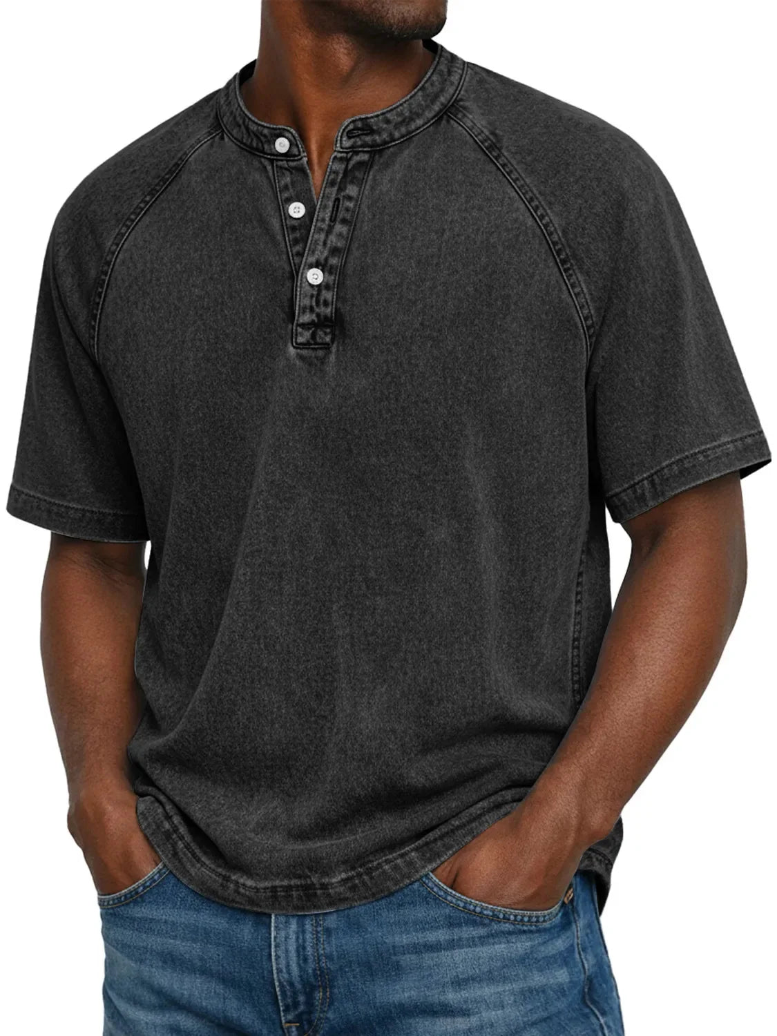 Zaviero™ Camisa Vintage para Hombres con Botones
