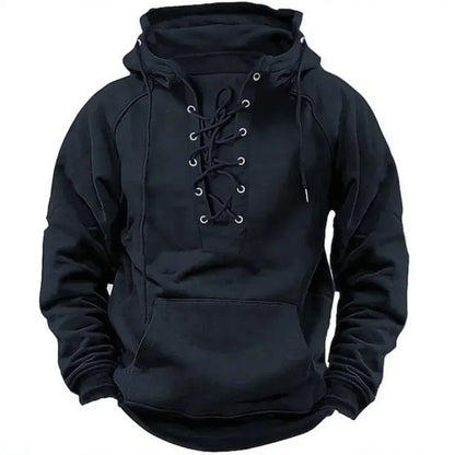 Kelvane™ Sudadera con Capucha Estilo Vikingo para Hombre