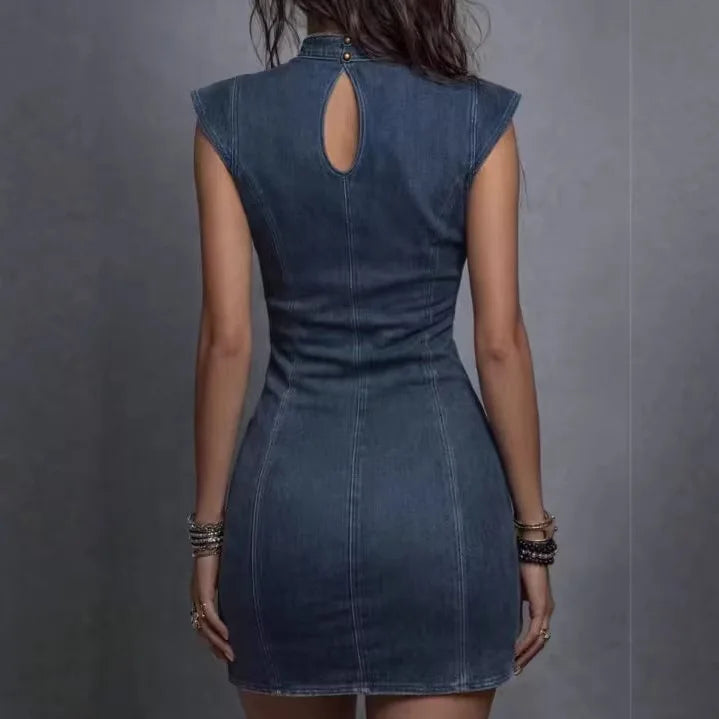 Monroe™ Vestido Mini con Cut-out y Escote Cruzado