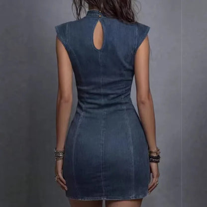 Monroe™ Vestido Mini con Cut-out y Escote Cruzado