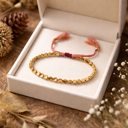 Selira™ Pulsera de Perlas de Cobre Tibetano con Energía Natural