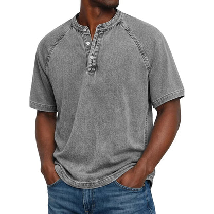 Zaviero™ Camisa Vintage para Hombres con Botones