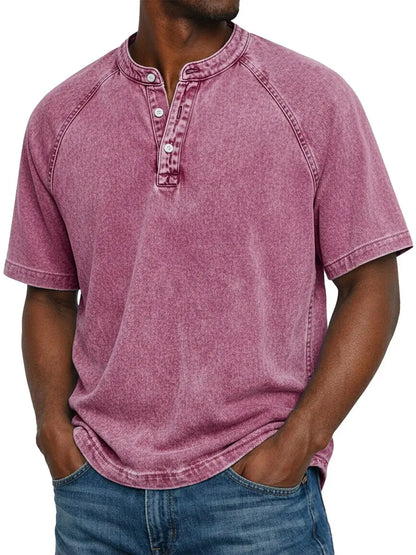 Zaviero™ Camisa Vintage para Hombres con Botones