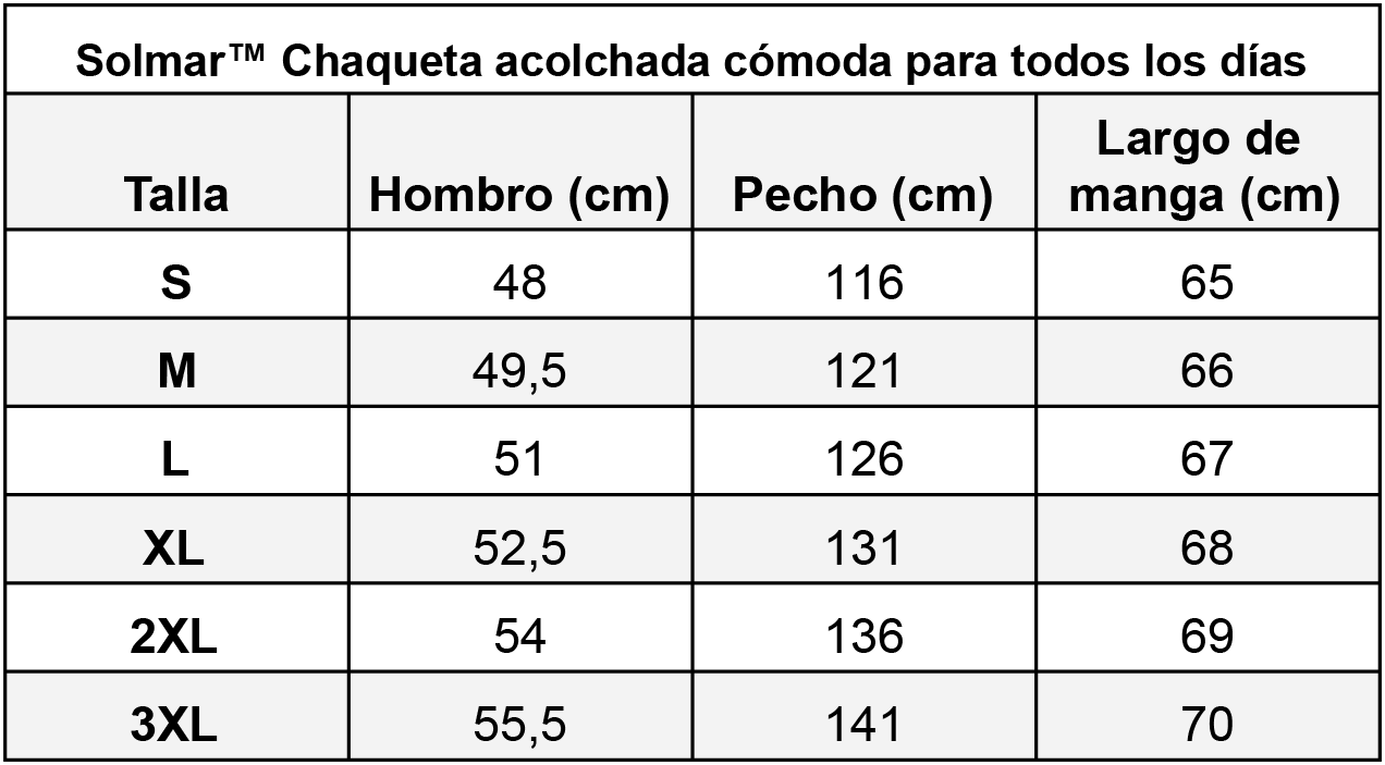 Solmar™ Chaqueta acolchada cómoda para todos los días