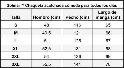 Solmar™ Chaqueta acolchada cómoda para todos los días