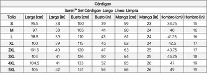 Soreli™ Set Cárdigan Largo Línea Limpia