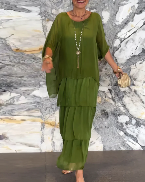 Quivira™ Vestido Maxi Fluido Elegante para Mujer con Caída Ligera