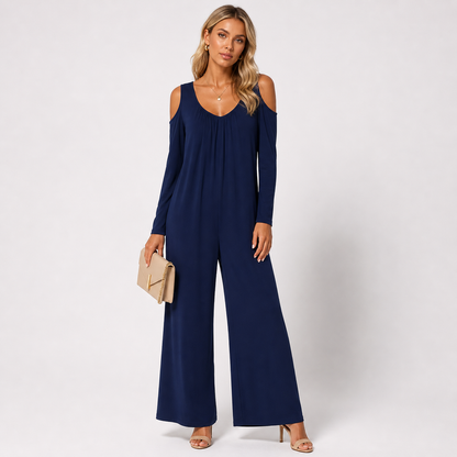 Tansira™ Jumpsuit Elegante con Hombros Descubiertos y Aretes Incluidos