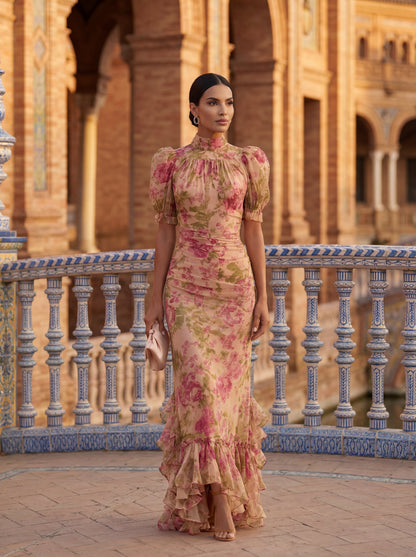 Brinelle™ Vestido Largo Elegante con Caída Fluida
