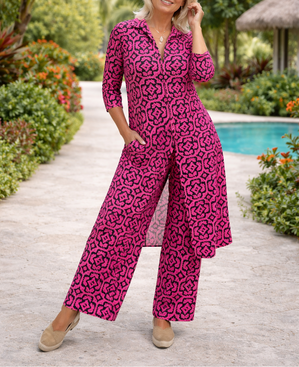 Velina™ Conjunto Elegante con Botones y Estilo Sofisticad