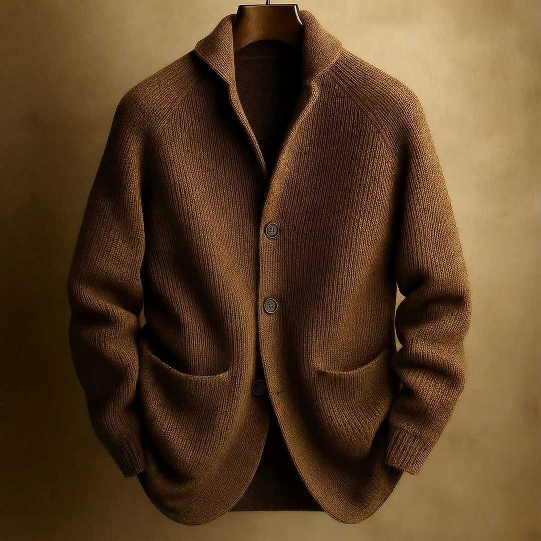 Cordano™ Cárdigan Atemporal de Lana para Hombre