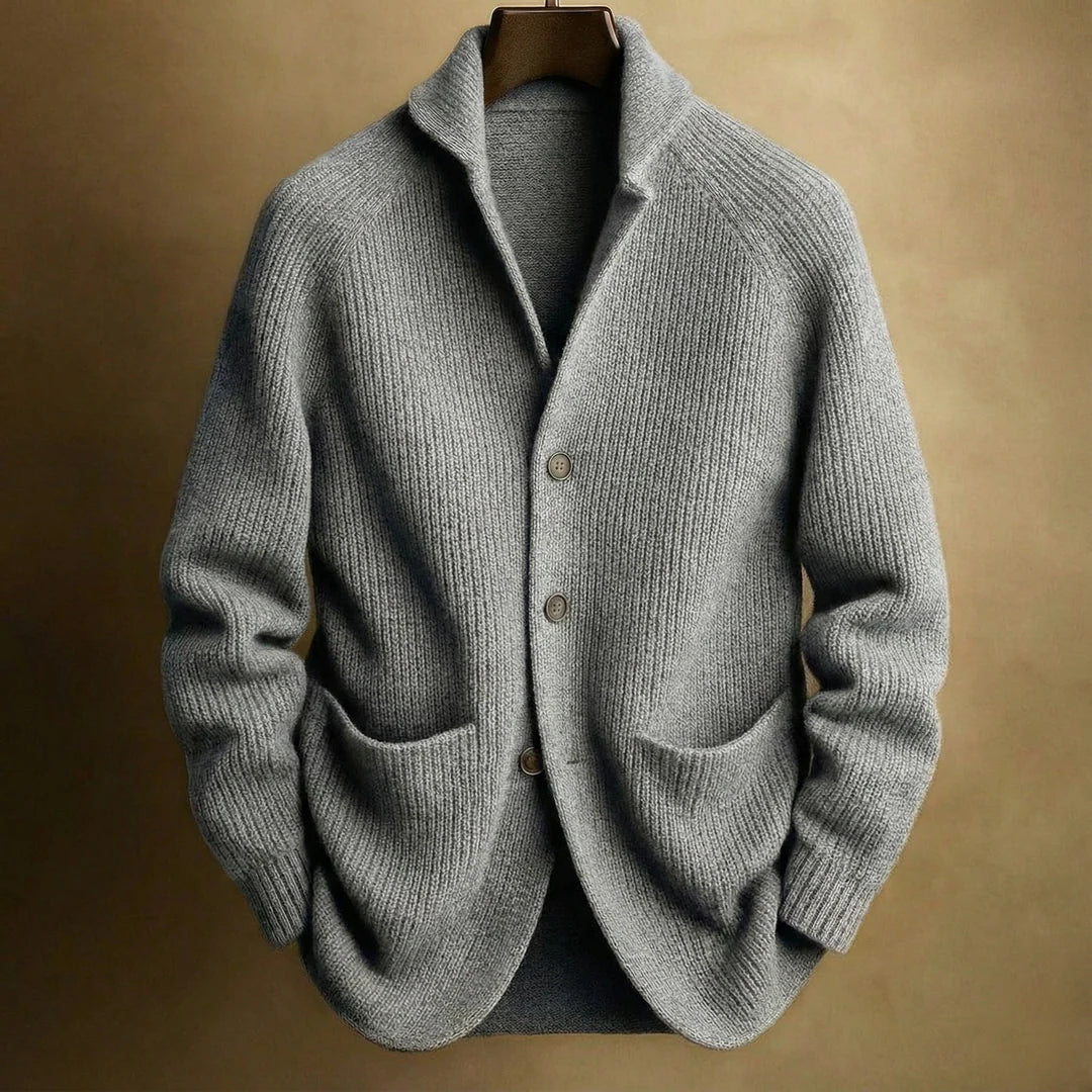 Cordano™ Cárdigan Atemporal de Lana para Hombre