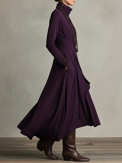 Quellora™ Vestido Maxi Capa Cruzada