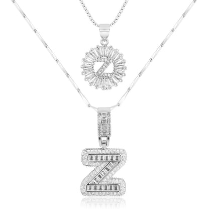 Primrose™ Collares Iniciales de Letra con Diamantes de 14k (2 piezas)