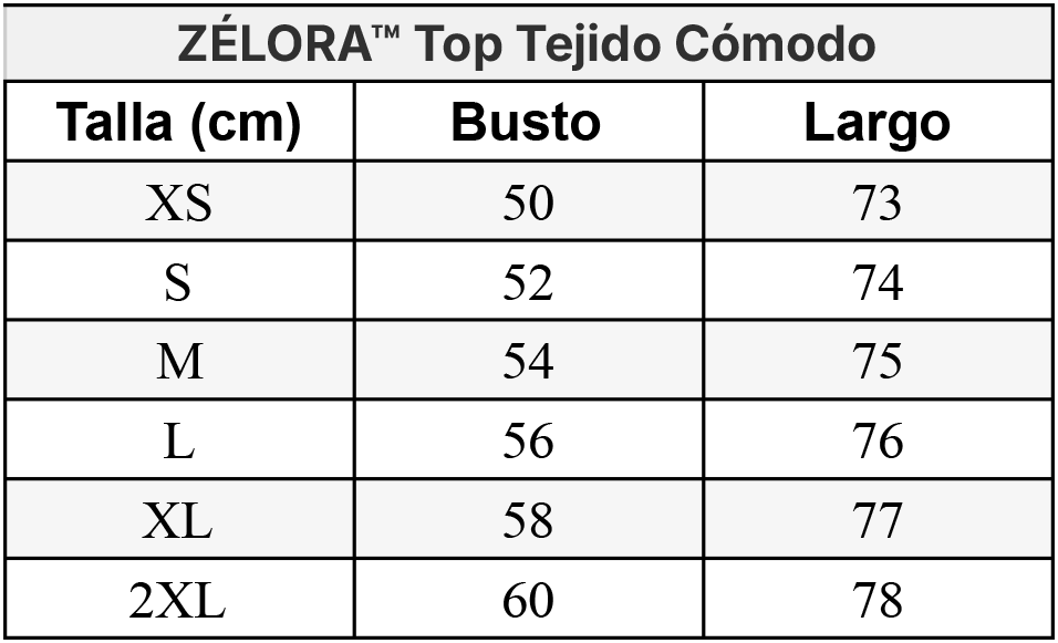 ZÉLORA™ Top Tejido Cómodo