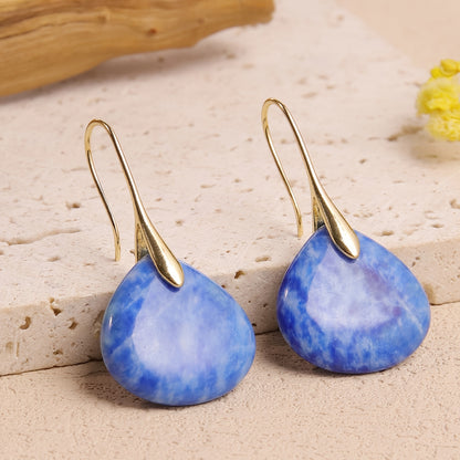 Mirea™ Aretes de Piedra Natural en Forma de Gota con Estilo Elegante