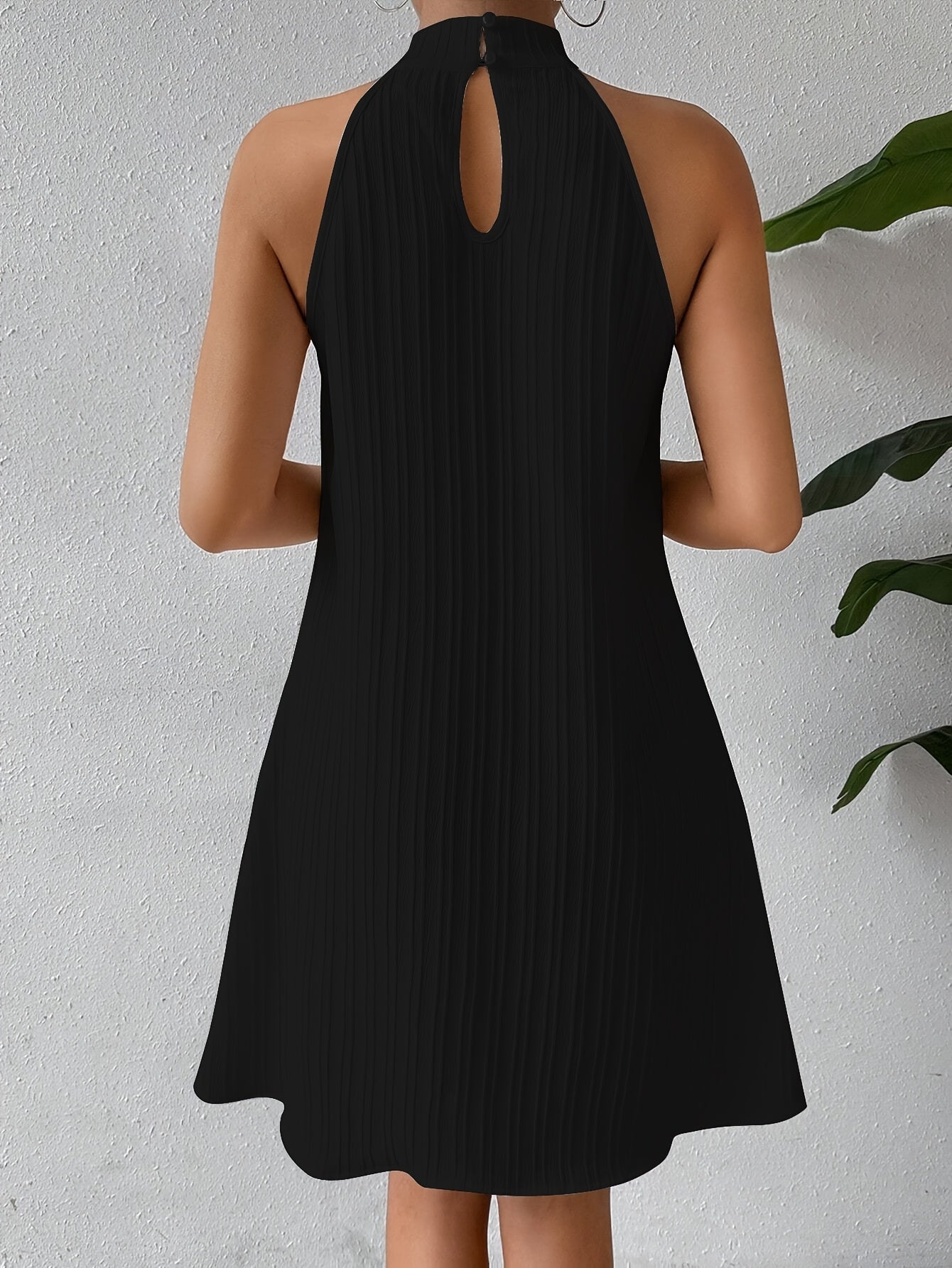 Alora™ Vestido Corto Bohemio de Tirantes con Rayas Verticales