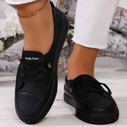 Dovella™ Zapatos Ortopédicos Blancos para Mujer con Cordones y Plantilla Suave