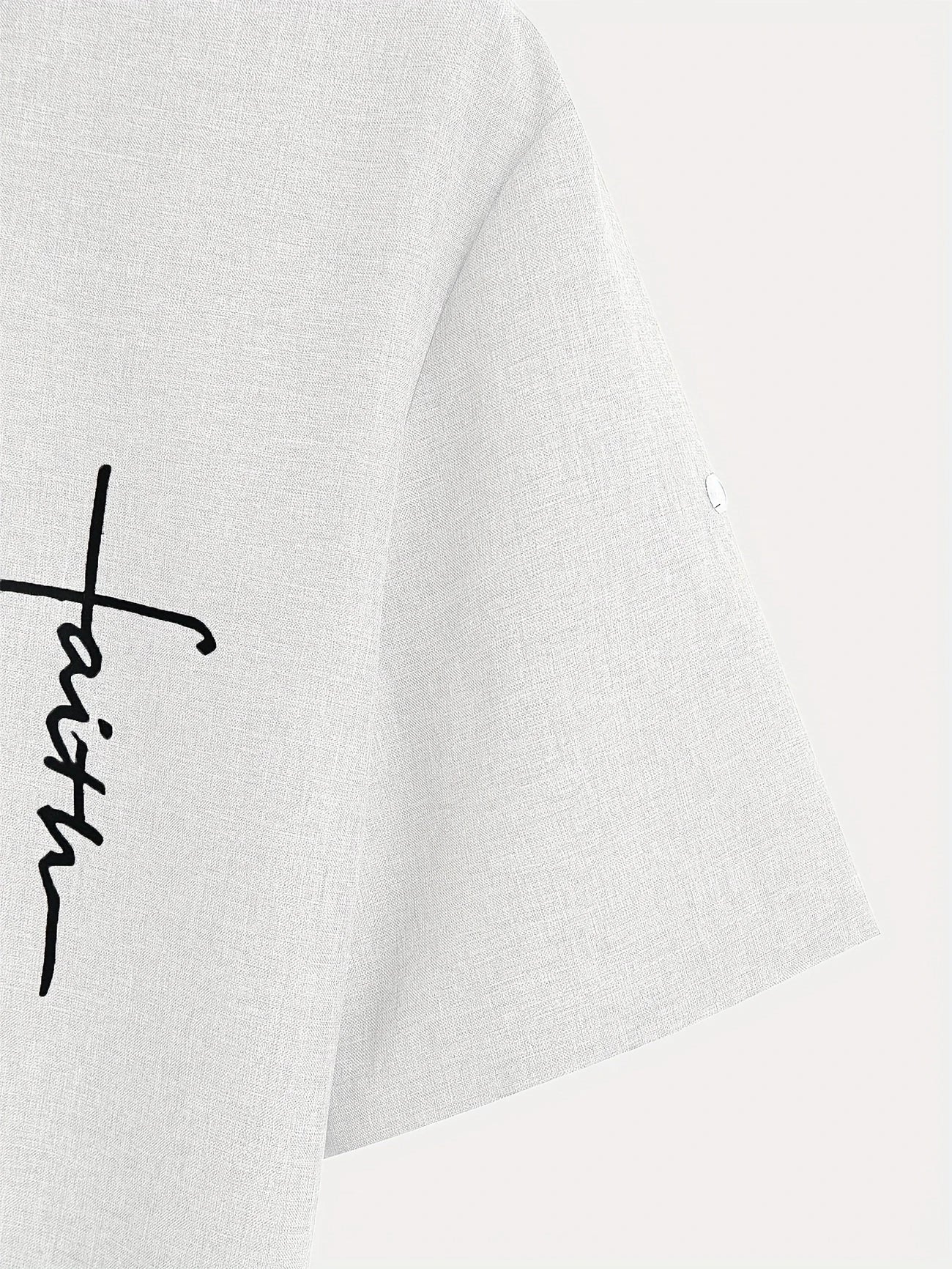 Hayes™ Camisa elegante de manga corta y cuello alto