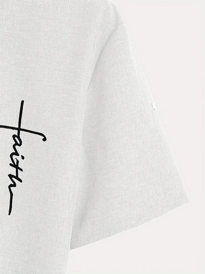 Hayes™ Camisa elegante de manga corta y cuello alto