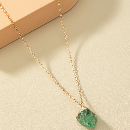 Taria™ Collar Minimalista con Colgante Irregular Bañado en Oro de 14K