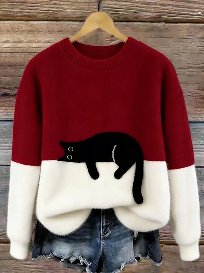 Caelania™ Sudadera Gato Minimalista