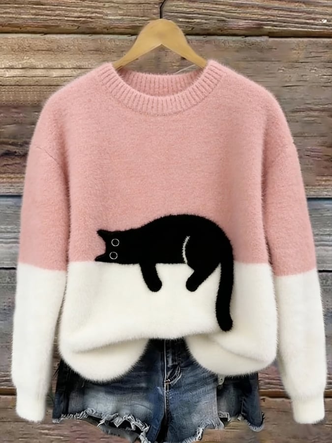 Caelania™ Sudadera Gato Minimalista