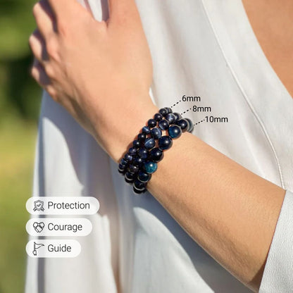 Corin™ Pulsera Ángel Guardián con Piedra Ojo de Halcón Protector