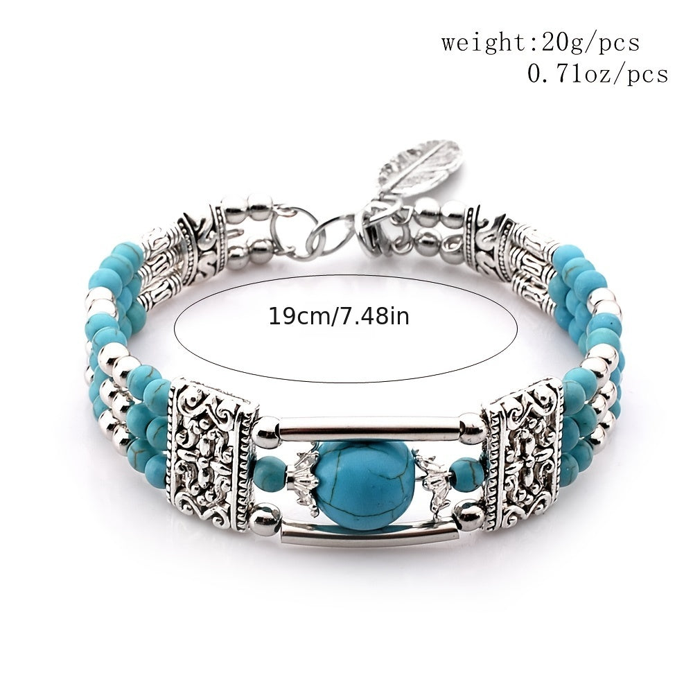 Jessae™ Pulsera de Piedras Naturales con Estilo Artesanal y Energía Natural