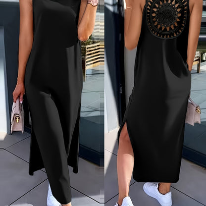 Umaira™ Vestido sin Mangas con Encaje y Espalda Descubierta
