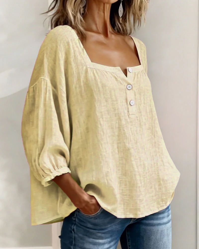 Zella™ Blusa Elegante de Corte Fluido y Estilo Sofisticado