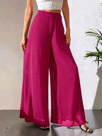 Tuvenyx | Pantalón de Pierna Ancha con Cintura Elástica y Caída Fluida
