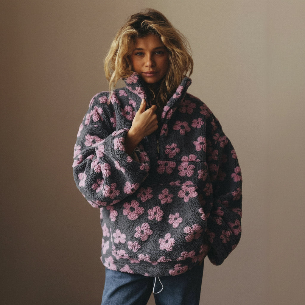 Fiorenne™ Sudadera Polar Flower Power