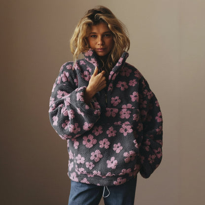 Fiorenne™ Sudadera Polar Flower Power