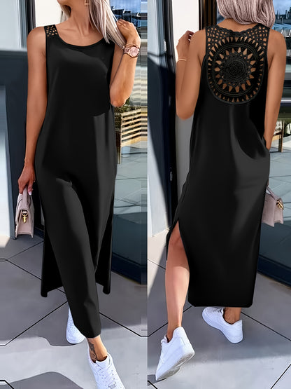 Umaira™ Vestido sin Mangas con Encaje y Espalda Descubierta