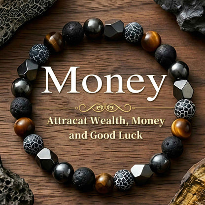 Korevane™ Pulsera Artesanal de Piedra Natural y Hematita para Hombr