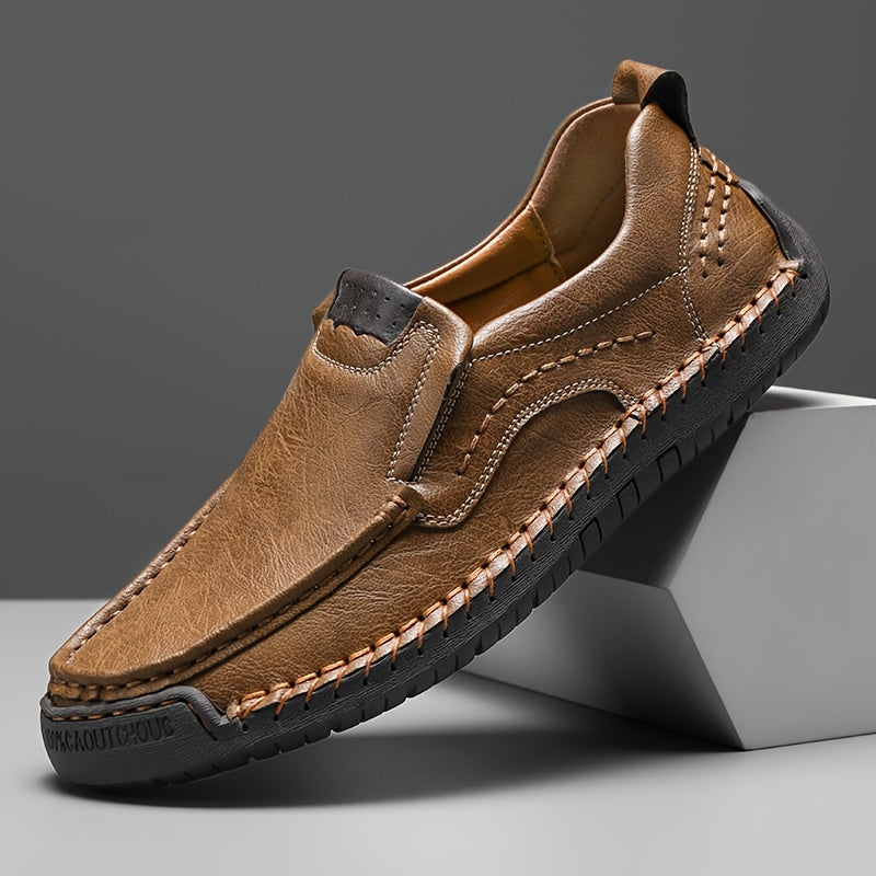 Zorvik™ Mocasines Británicos para Hombre con Costuras Artesanales y Suela Antideslizante