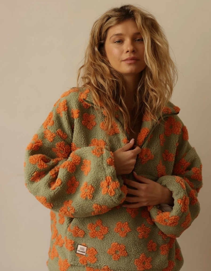 Fiorenne™ Sudadera Polar Flower Power