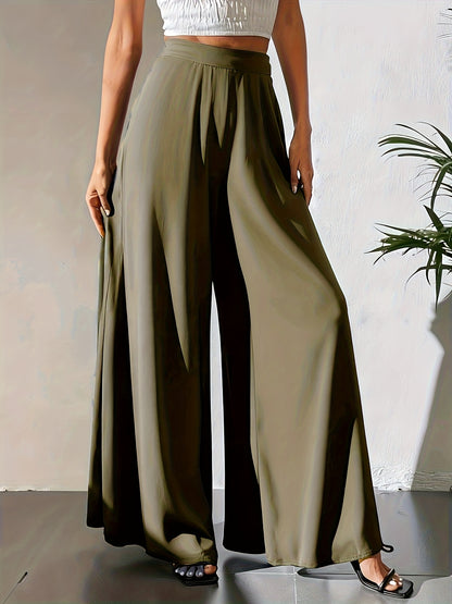 Tuvenyx | Pantalón de Pierna Ancha con Cintura Elástica y Caída Fluida