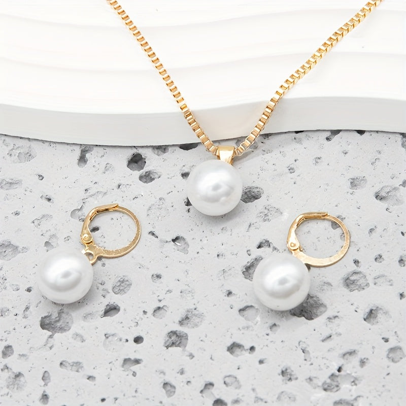 Isara™ Set de Joyería con Perlas Elegantes y Acabado Sofisticado