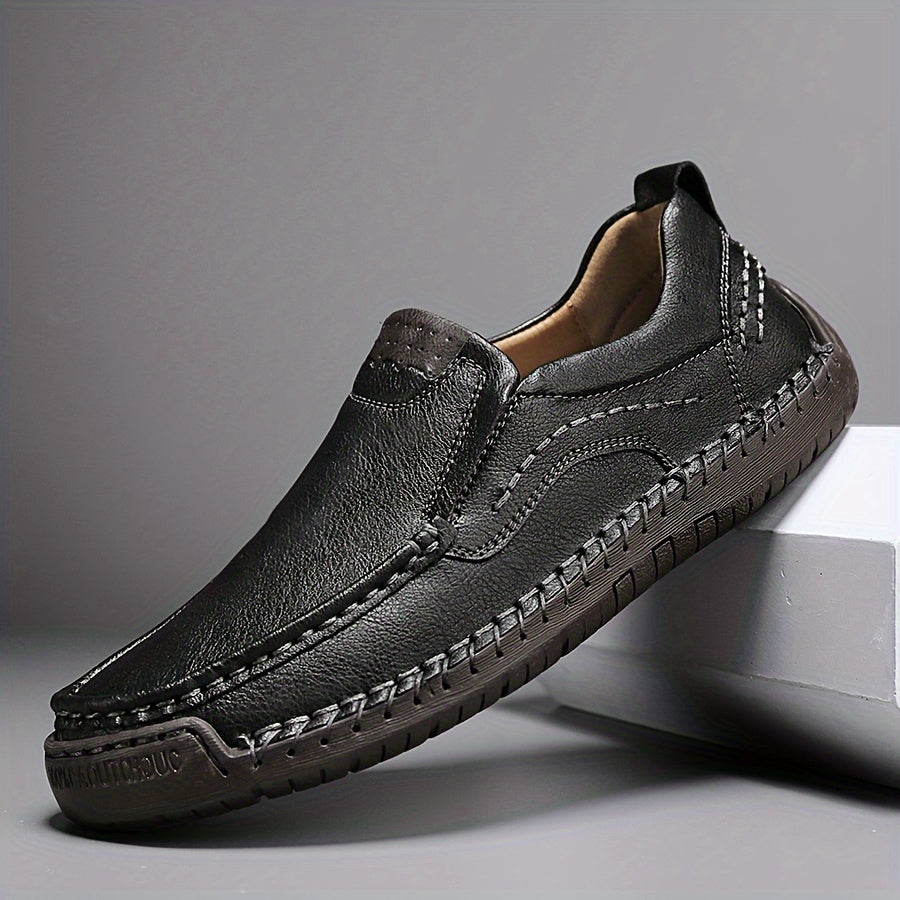 Zorvik™ Mocasines Británicos para Hombre con Costuras Artesanales y Suela Antideslizante