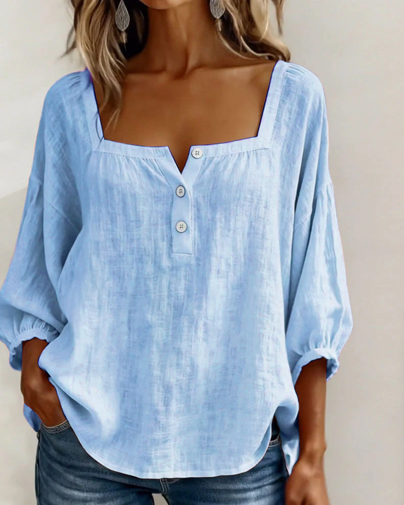 Zella™ Blusa Elegante de Corte Fluido y Estilo Sofisticado