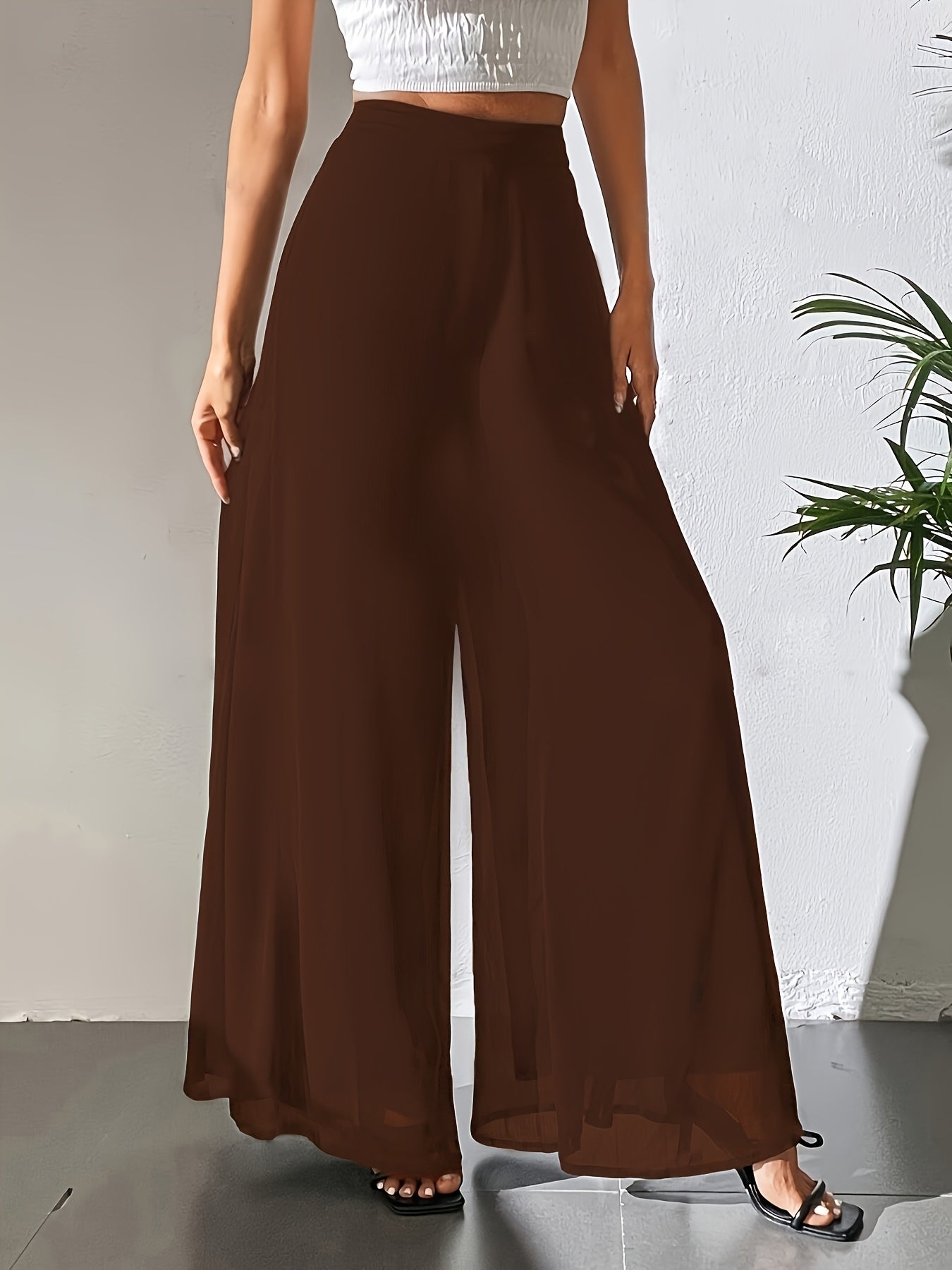 Tuvenyx | Pantalón de Pierna Ancha con Cintura Elástica y Caída Fluida
