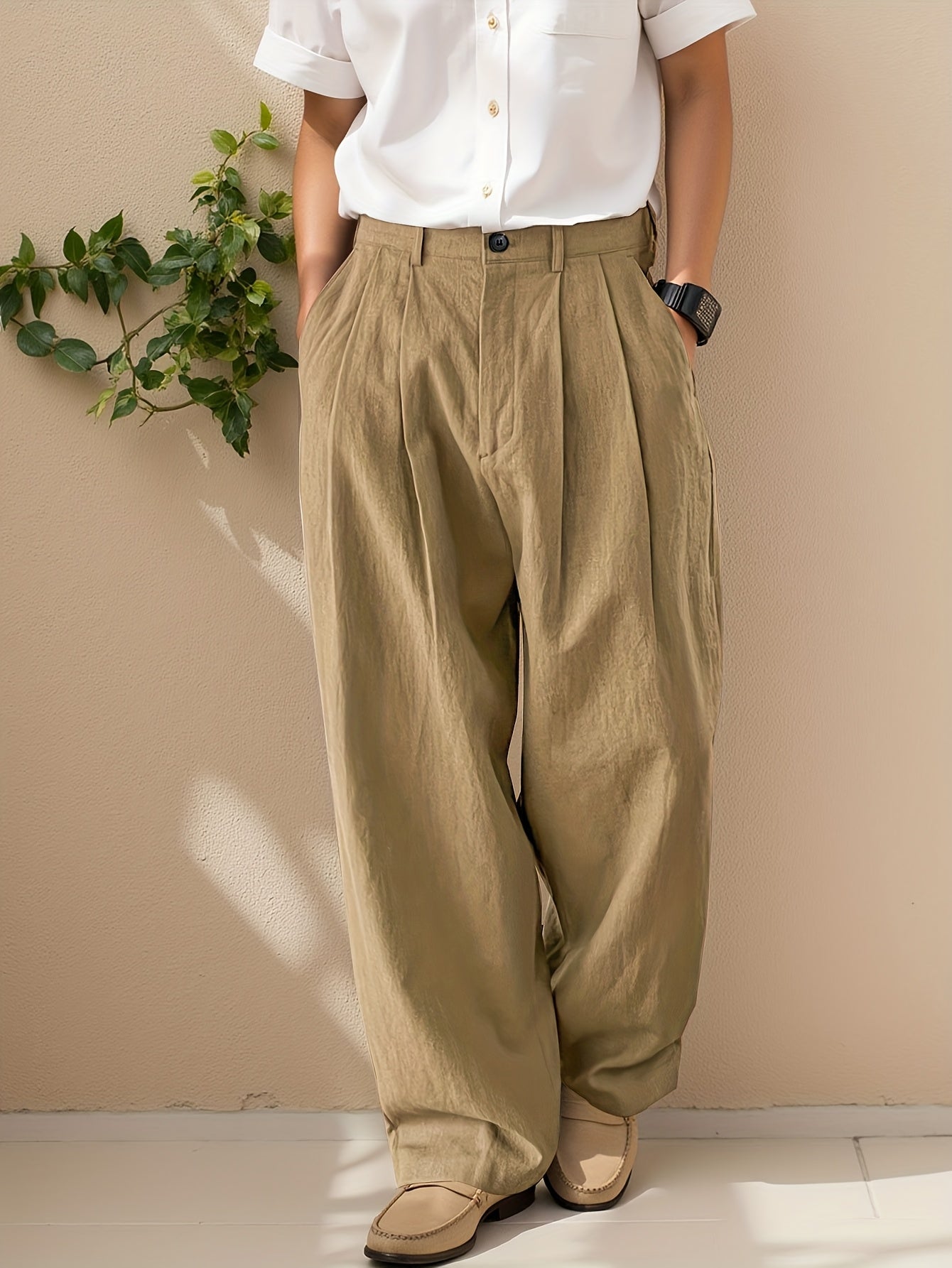 Vruxeth | Pantalón Recto para Hombre con Corte Relajado y Estilo Moderno