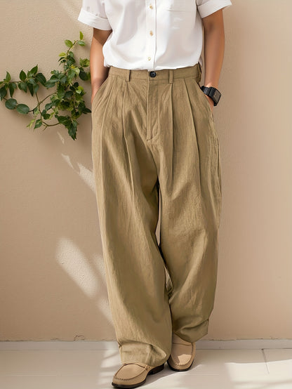 Vruxeth | Pantalón Recto para Hombre con Corte Relajado y Estilo Moderno