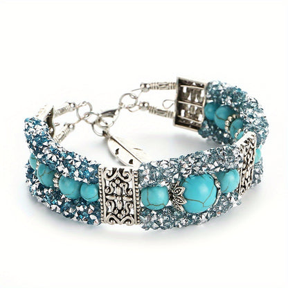 Jessae™ Pulsera de Piedras Naturales con Estilo Artesanal y Energía Natural
