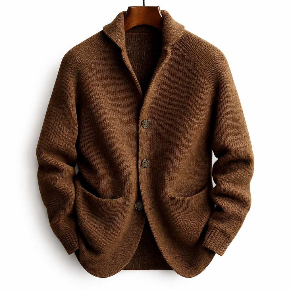 Cordano™ Cárdigan Atemporal de Lana para Hombre