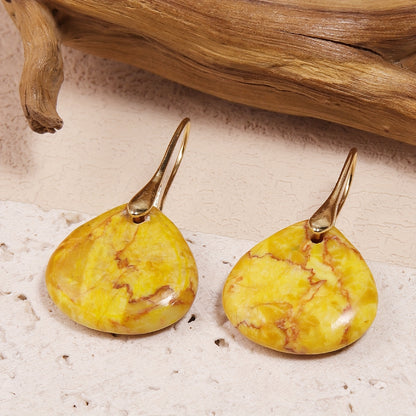 Mirea™ Aretes de Piedra Natural en Forma de Gota con Estilo Elegante
